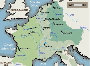 Treaty of Verdun (843):the division of the Carolingian Empire 