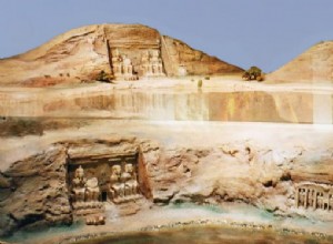 The solar alignment that occurs twice a year in the temple of Abu Simbel 