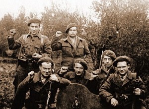 Under the cheers, covered with flowers 