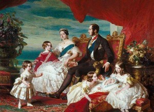 Queen Victoria and her maidservants 